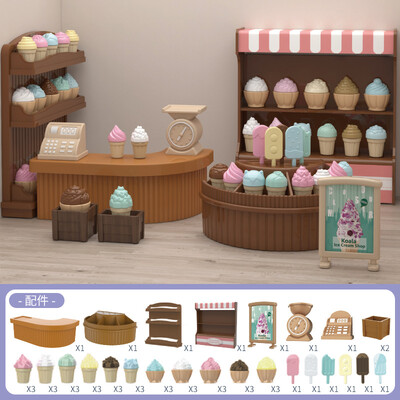 Оригинални миниатюрни предмети Аксесоари и мебели за куклена къща Семейни играчки Всекидневна Баня Кухня Играчки за момичета Момче