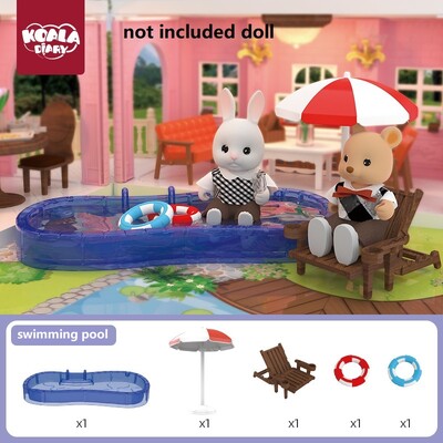 Оригинални миниатюрни предмети Аксесоари и мебели за куклена къща Семейни играчки Всекидневна Баня Кухня Играчки за момичета Момче