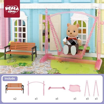 Оригинални миниатюрни предмети Аксесоари и мебели за куклена къща Семейни играчки Всекидневна Баня Кухня Играчки за момичета Момче