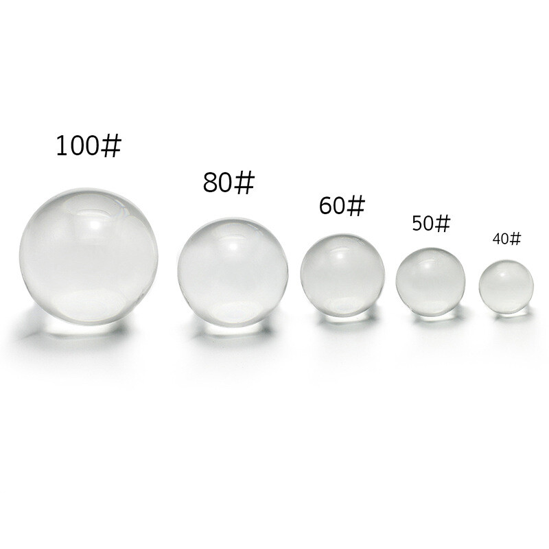 20-100mm átlátszó kristálygömb fénygömb színű üveggolyó lakberendezési kiegészítők díszek kézműves