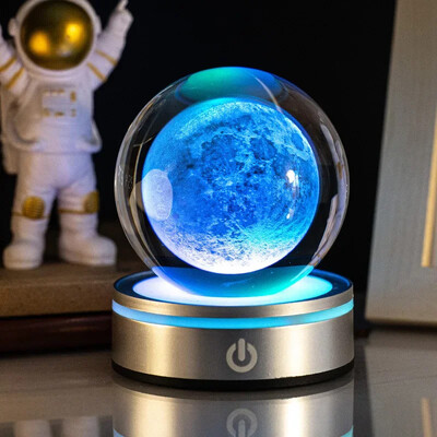 3D krištáľová guľa laserom gravírovaná planéta krištáľová guľa slnečná sústava glóbus astronomický darček narodeninový darček sklenená guľa bytová dekorácia