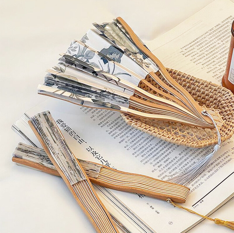 1 vnt. senovinė vėduoklė, sulankstoma vėduoklė Kinietiško stiliaus šokių vestuvių gimtadienio vakarėlis, skirtas rankų darbo gerbėjams, namų dekoravimo dovana svečiams