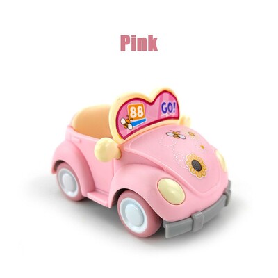Miniatūras mēbeles Rozā Q Atvilkt kabriolets Auto Zaķis Dzīvnieks Meža Ģimene Leļļu namiņš Kūkas modelis Bērnu Rotaļlieta Dāvanas