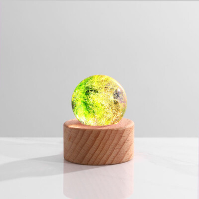 Sedemfarebné krištáľové gule LED svetlo Bolas De Nieve Cristal Adornos Para El Hogar Decoração Para Quarto Snow Globe
