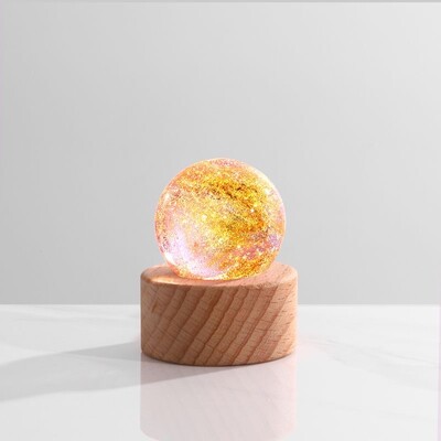 Sedemfarebné krištáľové gule LED svetlo Bolas De Nieve Cristal Adornos Para El Hogar Decoração Para Quarto Snow Globe