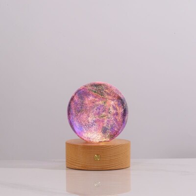 Sedemfarebné krištáľové gule LED svetlo Bolas De Nieve Cristal Adornos Para El Hogar Decoração Para Quarto Snow Globe