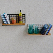 Miniatúrny domček pre bábiky v mierke 1/12, miniatúrna polica na knihy pre Blyth OB11 BJD 1/6, dekorácie pre domčeky pre bábiky, hračky, príslušenstvo