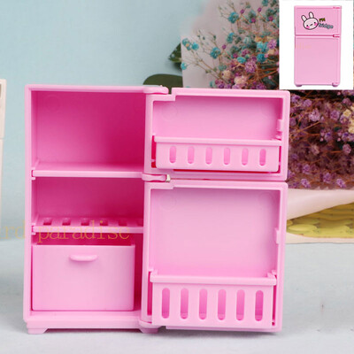 Mini hladnjak s dvostrukim vratima Igračke za djevojčice Minijaturni dodaci za kuhinjski namještaj za lutke Barbie & Djeca Igraju igre s hranom