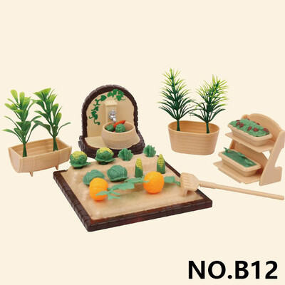 DIY miniatúrny domček pre bábiky, detský nábytok 1:12, lesná zvieratková rodinná vila, nábytok, hračka pre bábiky, lesná rodinná mini spálňa