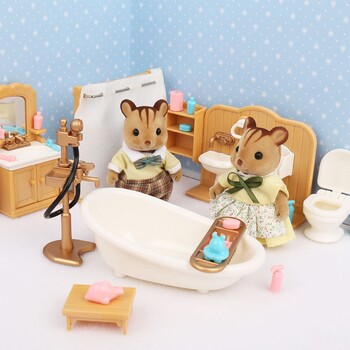 1/12 Rabbit Panda Girl Pretend Toy Set Toy Forest Animal Family Child Simulation 1:12 Scale Dollhouse Furniture Miniature