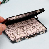 Mini Bőrönd Jelszó Készpénz Pénzdoboz Babák Bútormodell Képzés Játék Játékok Babaházhoz Kiegészítők Gyerekek Ajándék