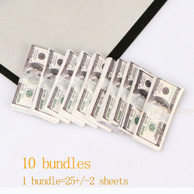 Miniatűr tárgyak Mini Dollár Euro Koreai Won Money Bankjegyek Modell Barbie Doll Ob11 1/6 1/12 Akciófigura babák Kiegészítők