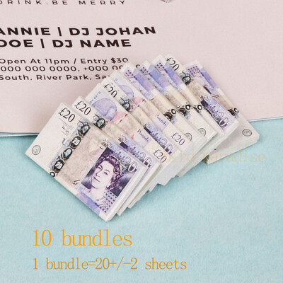 Miniatűr tárgyak Mini Dollár Euro Koreai Won Money Bankjegyek Modell Barbie Doll Ob11 1/6 1/12 Akciófigura babák Kiegészítők