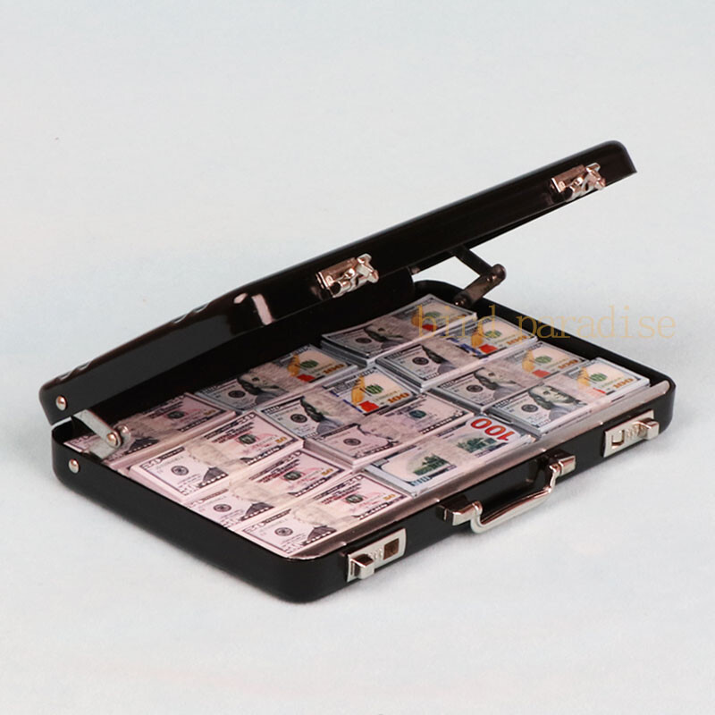 Miniatűr tárgyak Mini Dollár Euro Koreai Won Money Bankjegyek Modell Barbie Doll Ob11 1/6 1/12 Akciófigura babák Kiegészítők