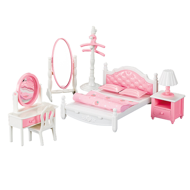 Forest Családi éjjeliszekrény 2022 Új babaház-kiegészítők Miniatűr piperecikk-kiegészítők Hálószobabútorok Miniatűrök