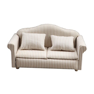 Babaház kanapé szimulációs miniatűr bútor párnás lakberendezéssel