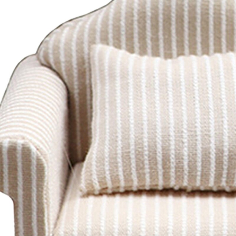 Babaház kanapé szimulációs miniatűr bútor párnás lakberendezéssel