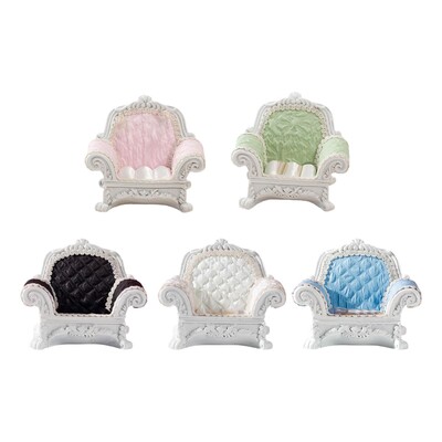 1:12 Babaház miniatűr kanapé nappalihoz, 3,9 x 3,3 hüvelykes