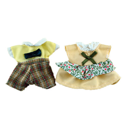 Miniatura 1/12 Animal de pădure Familie cameră de dormit Comodă Jucărie de simulare pentru copii Haine de iepure 9 Stiluri Fete Joacă de prefă