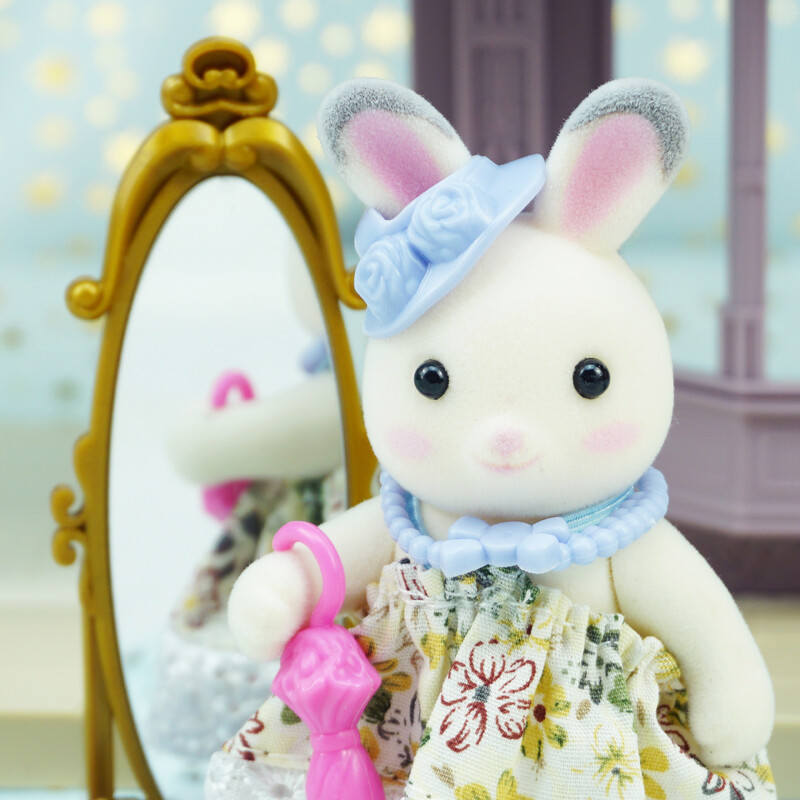 Miniatura 1/12 Animal de pădure Familie cameră de dormit Comodă Jucărie de simulare pentru copii Haine de iepure 9 Stiluri Fete Joacă de prefă