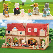 Lėlių namelio priedai Miško šeimos miniatiūriniai reikmenys Retro princesės miegamojo dviaukštės lovos miniatiūros 2022 m. Nauji lėlių namelio baldai