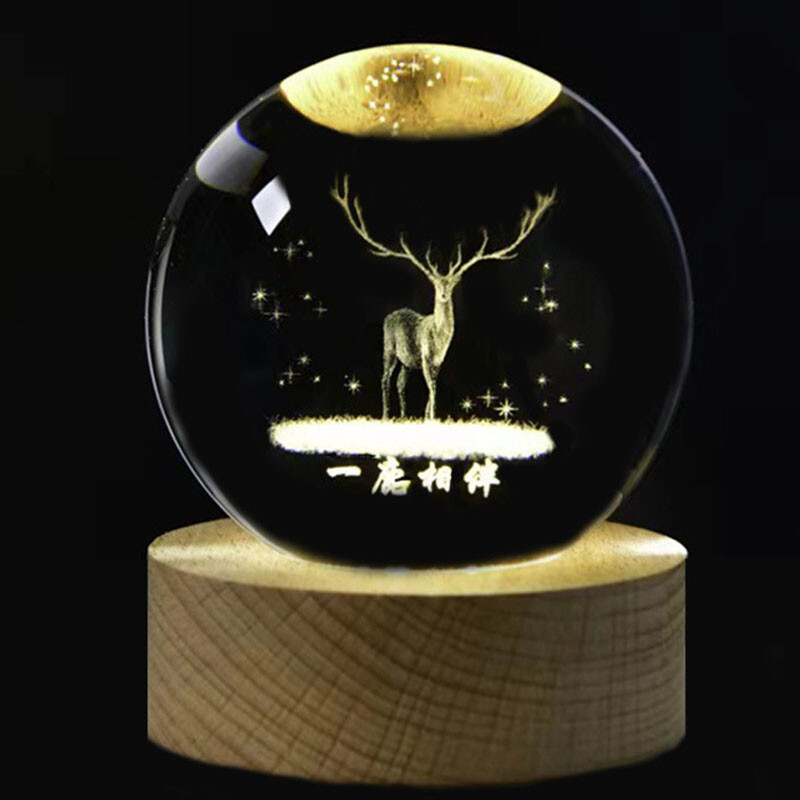 Flamingo üvegkristálygömb napelemes rendszer Bolas De Nieve Cristal tömörfa alaplap asztali dekoráció hógömb Decoração Para Quarto