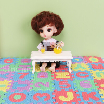 36vnt/rinkinys Miniatiūriniai lėlių namelio baldai dekoro Mini grindų kilimėlis modelio žaislai Barbie Blyth Bjd Ob11 1/6 1/12 lėlių priedai