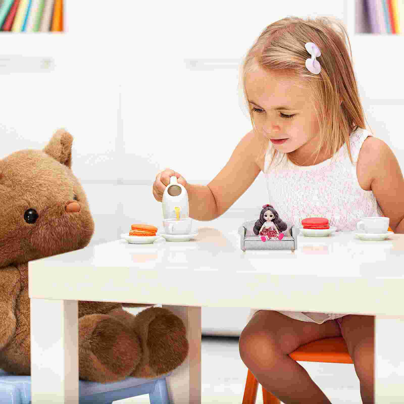 3 ks miniatúrny nábytok, gauč 1, mierka 12, pohovka, domček pre bábiky, hračka, ozdoba, dekorácie
