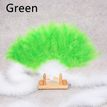 Βεντάλια χεριών Fluffy Feather Fans Performance Dance Folding Fans Photo Props Classical Performance Διακόσμηση γαμήλιου πάρτι για το σπίτι