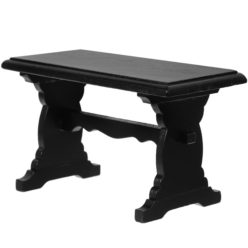 Kar nélküli szerelmes szék miniatűr bútor 1 12 méret babaház kiegészítők játék barkács dekoráció dísz fa íróasztal