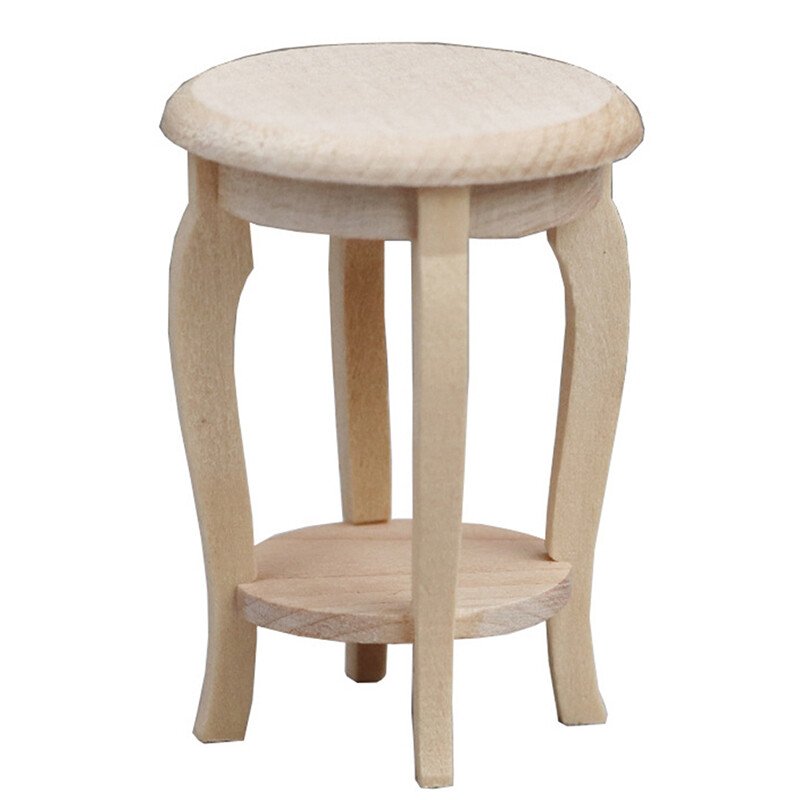 Scaun din lemn simulat 1/12 Jucărie pentru sufragerie Accesorii pentru casă de păpuși Mini Mobilier pentru casă de păpuși Jucărie pentru copii în miniatură