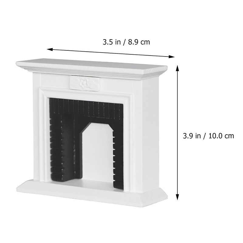 Játékbútor modell Mini kandalló tűzifa gyerek egyszerű 1:12 háztartási dísz, fa szoba dekoráció miniatűr mikro jelenet