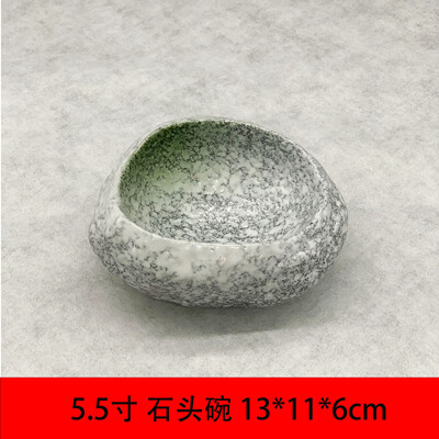 Japoniškas kūrybingas akmens dubuo Keraminiai stalo reikmenys Restoranas Sashimi Sushi lėkštė Maisto dekoravimas Desertinis dubuo namų virtuvės dubuo