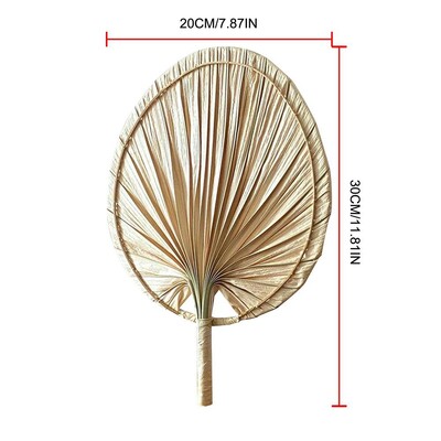 1 vnt kiniško stiliaus gryno rankų austo amatų ventiliatorius vasarinis uodus atbaidantis ventiliatorius natūralus palmės lapų rankų purtymo ventiliatorius namų dekoravimas