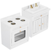 Mini kuchynské doplnky, domček pre bábiky, príslušenstvo 1:12, nábytok, spotrebič, miniatúrny sporák, umývadlo, skrinka