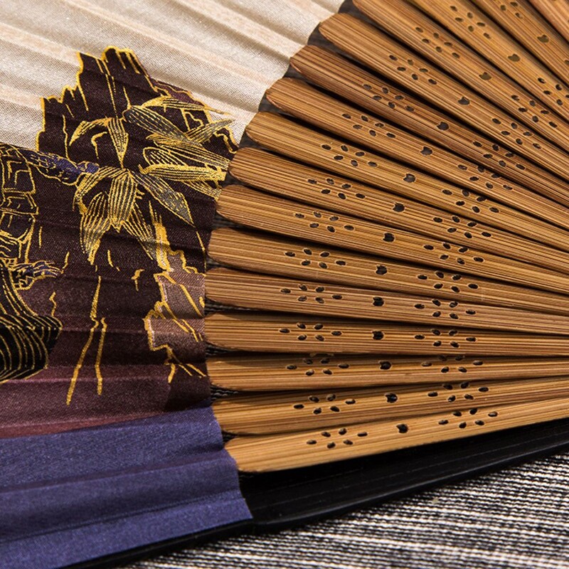 Kinų stiliaus aukštos kokybės meninis amatas šokių gerbėjas Dovanų nuotraukos atramos įrankis Ventiliatoriaus amatai Rankena Rankinis ventiliatorius Namų dekoravimas Sulankstomas ventiliatorius