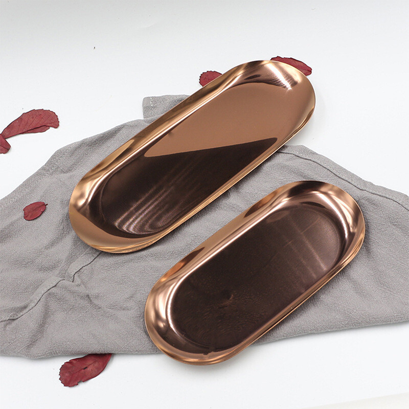 Šiuolaikinis paprastas metalinis nerūdijančio plieno laikymo padėklas papuošalų ekranas, šaudymo rekvizitai, smulkmenos, daugiafunkcinė dėžutė