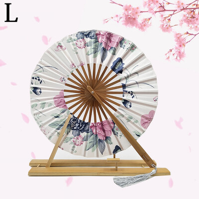 Nový japonský štýl Sakura kvet vreckový skladací ručný ventilátor okrúhly kruh svadobná párty dekorácia darček bambusový ventilátor veterný mlyn domáca dekorácia