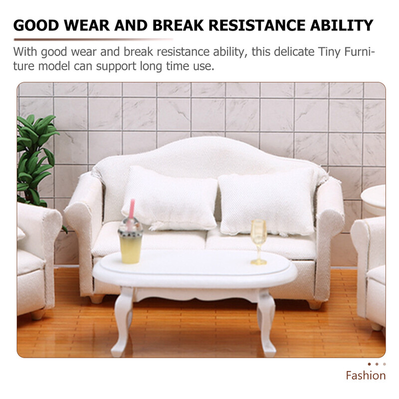 Babaház kanapé miniatűr kanapé modell babák 1 12 méretarányú bútor dekoráció figura tartozék szobor mikro jelenet
