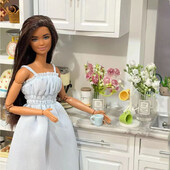 Babák Miniatűr kiegészítők Mini teáscsésze készlet állványos pohártartó Modell Pretend Play Konyhabútor Barbie Ob11 Dollhouse Deco számára