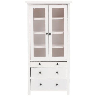 Jucării Decor Casa Model Mini Mobilier Dulapuri în miniatură Dulap și accesorii 1/12 Casă de păpuși Miniaturi albe de bucătărie