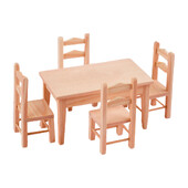 Sada mini stolov a stoličiek 1/12, nábytok do domčeka pre bábiky, obývačka, detský nábytok, miniatúrne modely scén