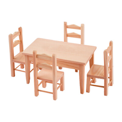 Sada mini stolov a stoličiek 1/12, nábytok do domčeka pre bábiky, obývačka, detský nábytok, miniatúrne modely scén