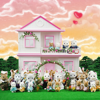 Toy Forest Animal Family 1:12 διακόσμηση γαμήλιου δώρου Κουκλόσπιτο μινιατούρα Ξύλινα Έπιπλα Pretend Σετ παιχνιδιού Για παιδικό δώρο