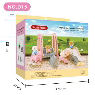 2022 Mobilier nou Accesorii pentru miniatura Forest Family Miniatura 1/12 Slide Accesorii pentru casa de papusi Jucarie pentru copii Cadouri Miniaturi