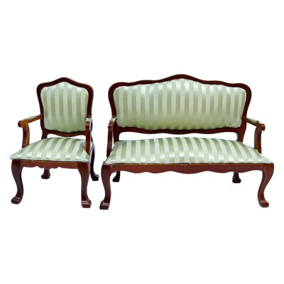 1/12 Lėlių namelis Miniatiūrinė sofa Miniatiūrinė lėlių namelio priedai Fotelių modelis