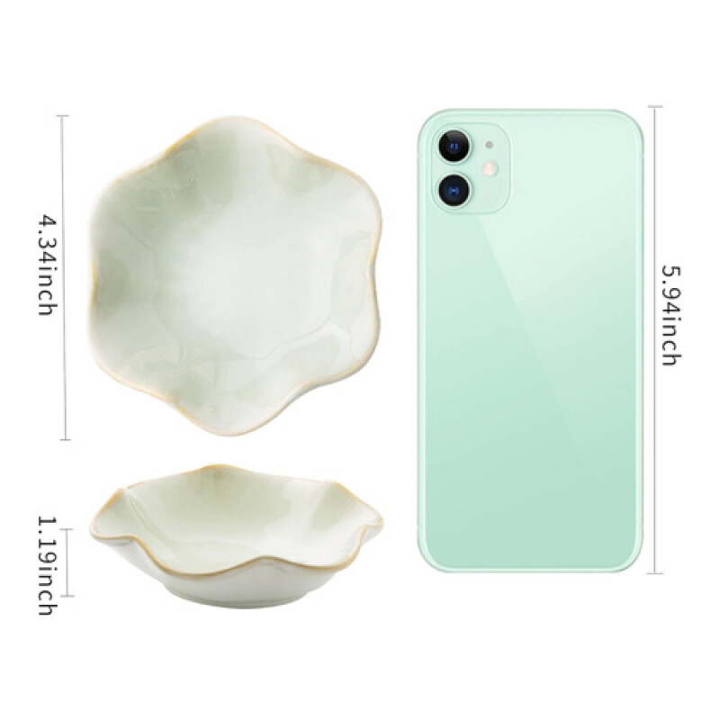 Lotus ékszer zöld tálca kerámia gyűrű nyaklánc edény kulcstartó aranyos gyűrű csecsebecsetartó lány hálószoba otthoni dekoráció szervezése