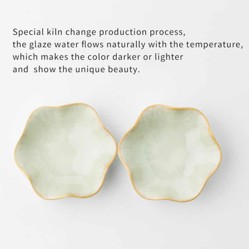 Lotus ékszer zöld tálca kerámia gyűrű nyaklánc edény kulcstartó aranyos gyűrű csecsebecsetartó lány hálószoba otthoni dekoráció szervezése