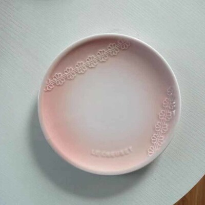 Francia csipke tányér, francia étkészlet, kerámia háztartási tányér, desszerttál, reggeliző étkészlet