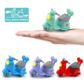 Karikatūra Q miniatūrs motocikls, 6 stilu atpakaļvelkama automašīna